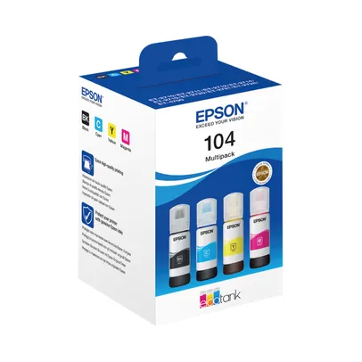 Epson 104 Multipack Ink CMYK for Ecotank