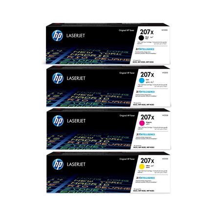 HP 207X 4 Colour High Capacity Toner Multipack CMYK