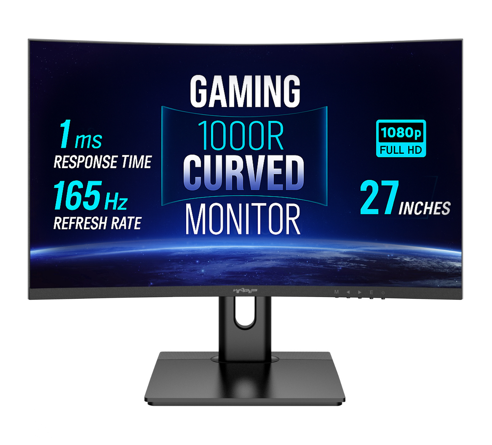 Warp 27" 165HZ 1MS RGB 1000R Curved Freesync+G-Sync FHD