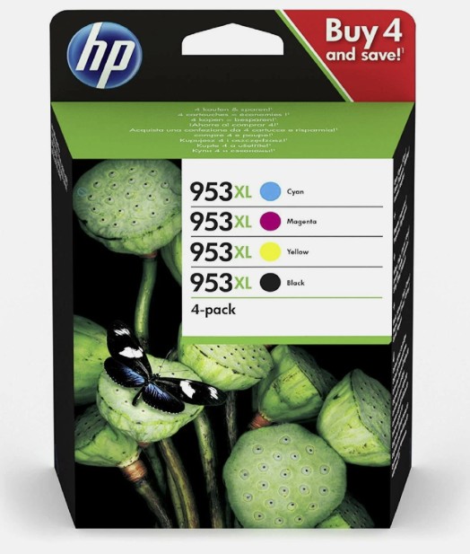 HP 953XL Set Bundle 4 Ink Cartridges CMYK